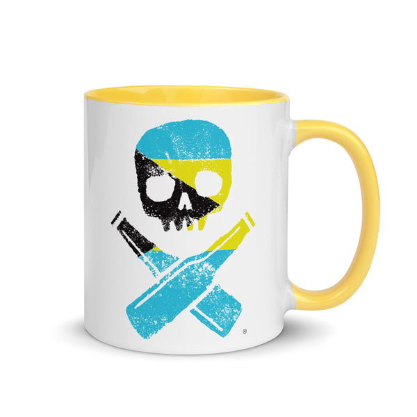 Pirate Republic Bahamian Skull & Cross Bottles Coffee Mug